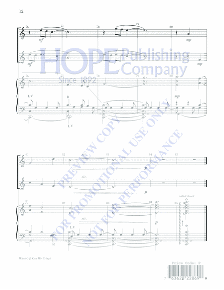 What Gift Can We Bring What Gift Can We Bring Piano scores gallery preview page 12