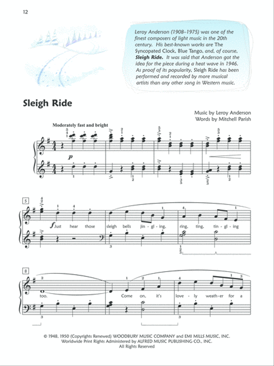 Premier Piano Course Christmas, Book 6 Piano Method scores gallery preview page 3