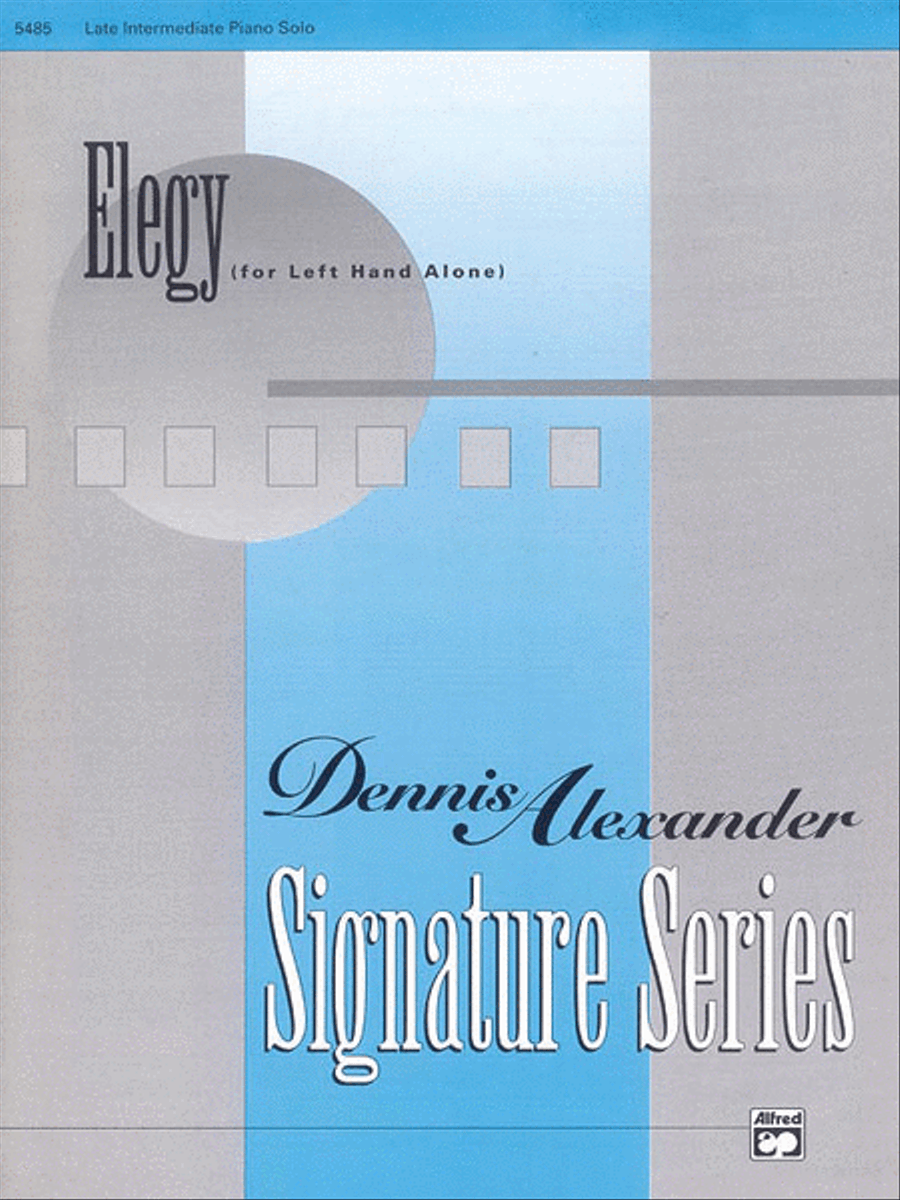 Elegy (for left hand alone) Piano Solo scores gallery preview page 1