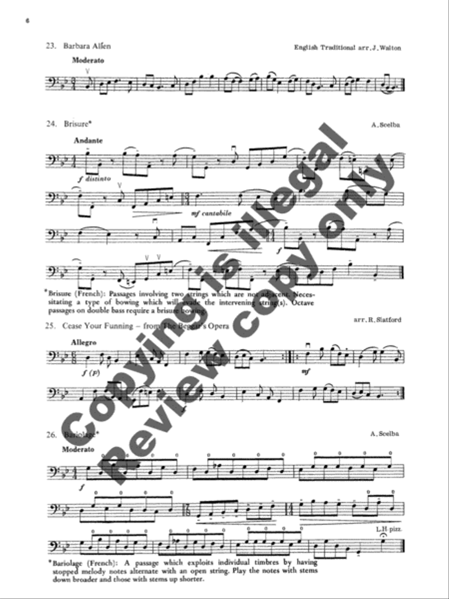 Yorke Studies for Double Bass, Volume 1 Double Bass scores gallery preview page 8