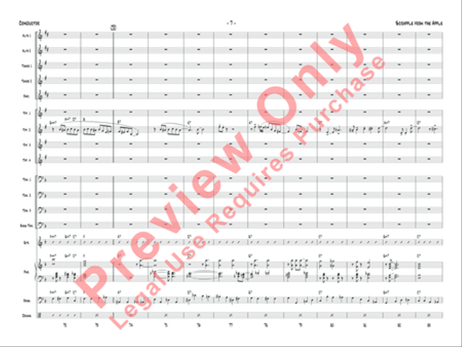 Scrapple from the Apple Jazz Ensemble scores gallery preview page 10