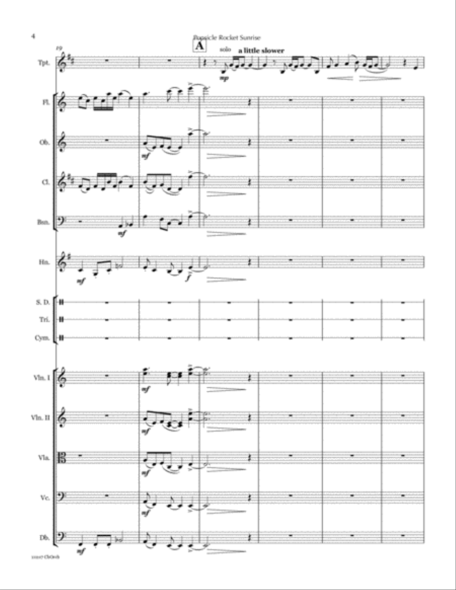 Summer Suite for trumpet & chamber orchestra Chamber Orchestra scores gallery preview page 6
