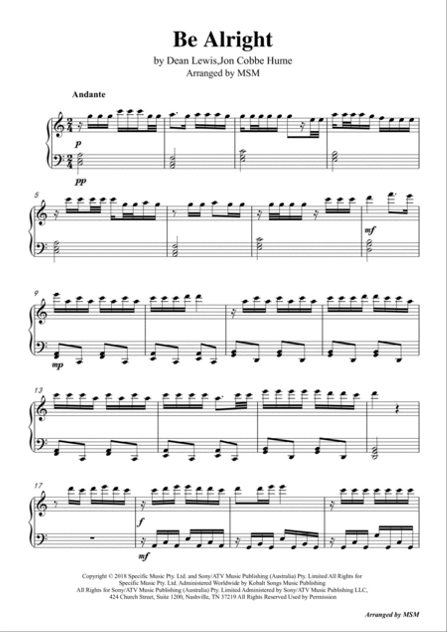 Time To Go Piano Solo scores gallery preview page 3