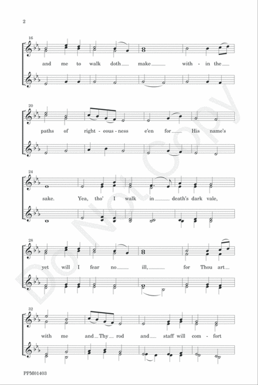 The 23rd Psalm The 23rd Psalm SSAA scores gallery preview page 5