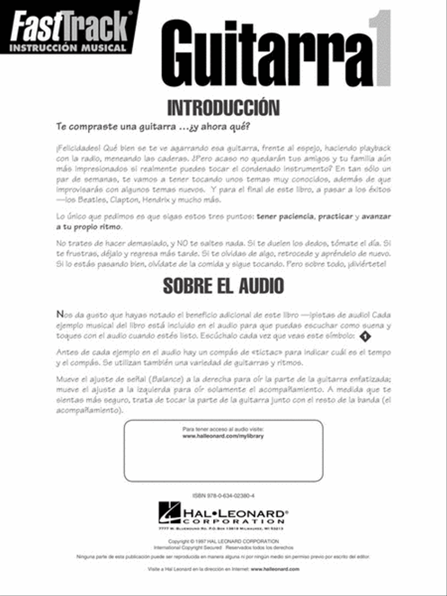 FastTrack Guitar Method – Spanish Edition - Level 1 Guitar Tablature scores gallery preview page 2