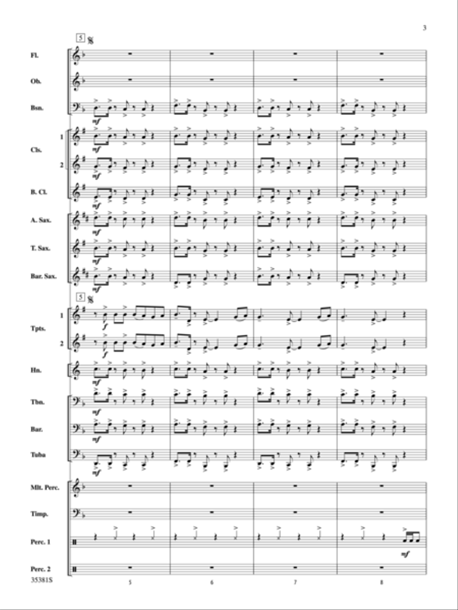 Dynamite Concert Band scores gallery preview page 3