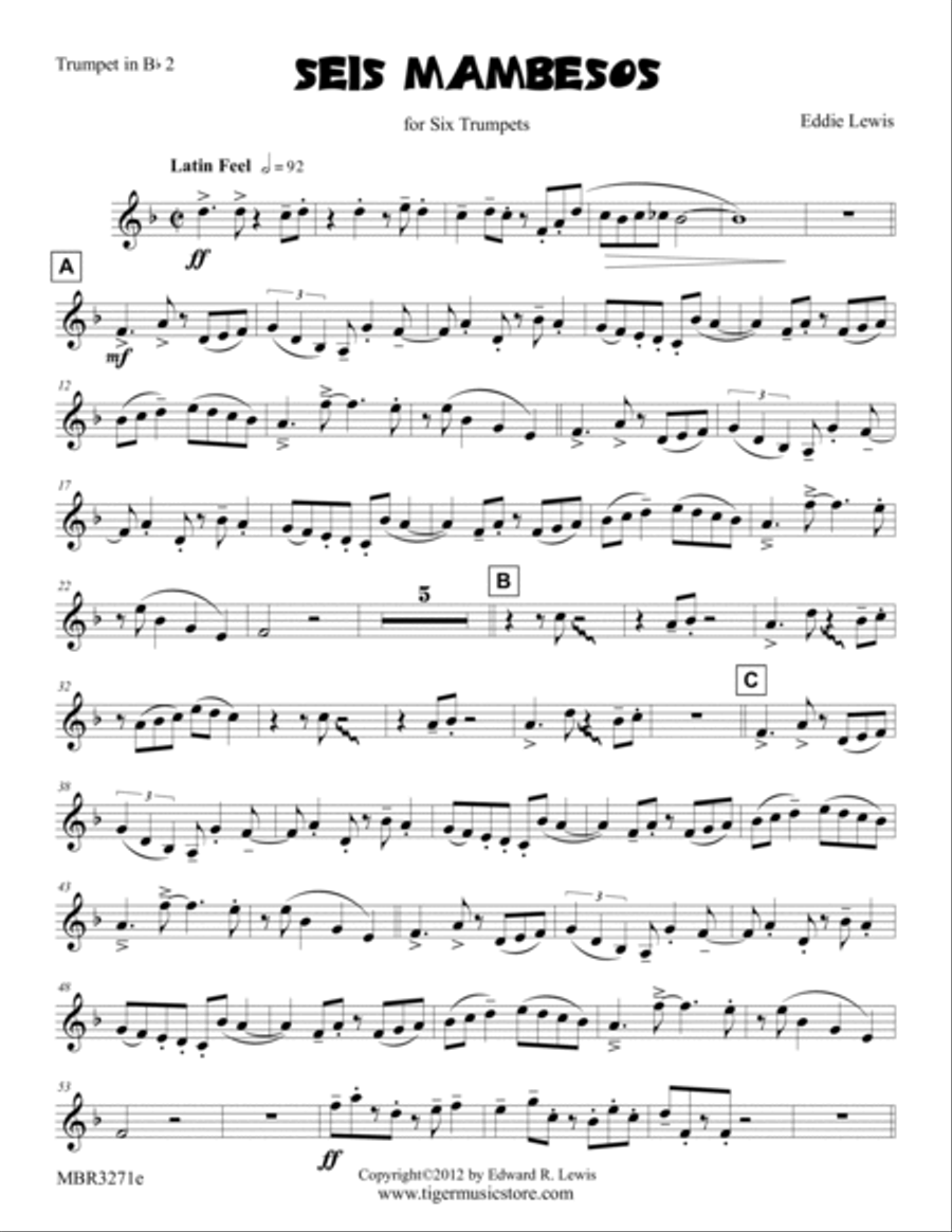 Seis Mambesos Brass Ensemble scores gallery preview page 4