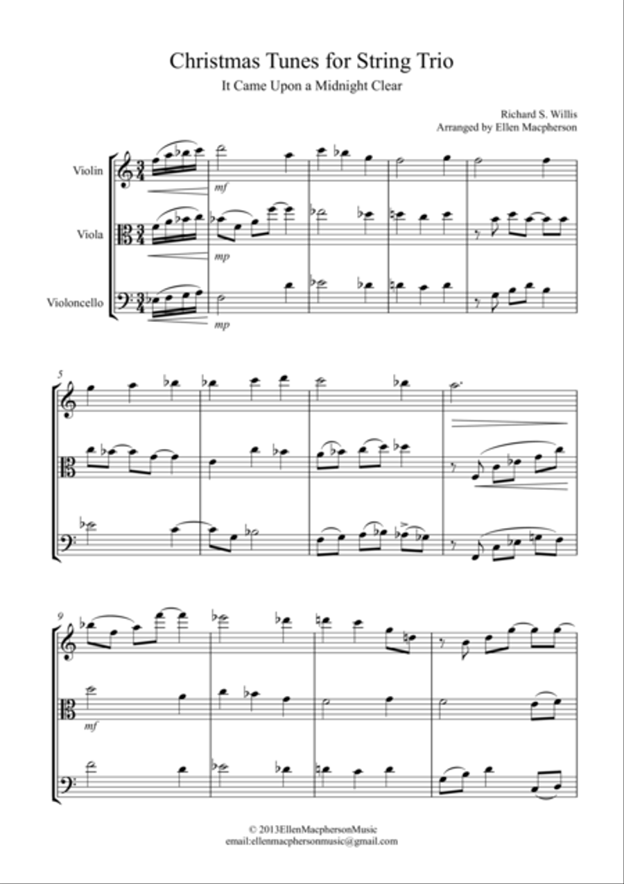 Christmas Tunes for String Trio - 