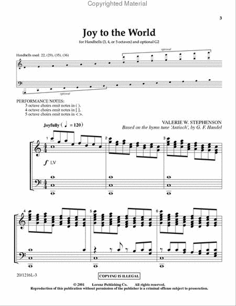Joy to the World 5-Octaves scores gallery preview page 2