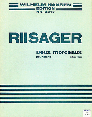 Knudage Riisager: Two Morceaux For Piano
