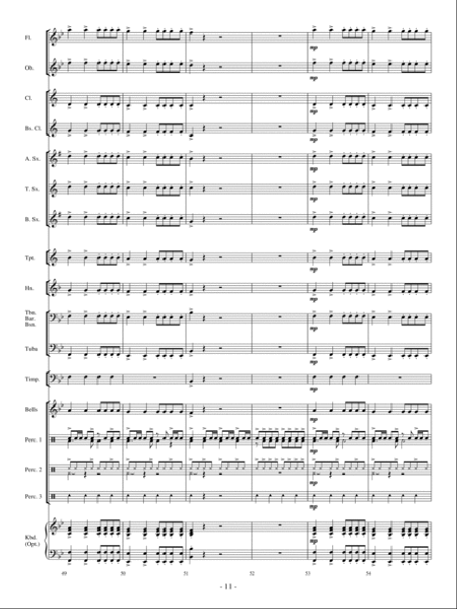 Drummin' Surf-ari Concert Band scores gallery preview page 10