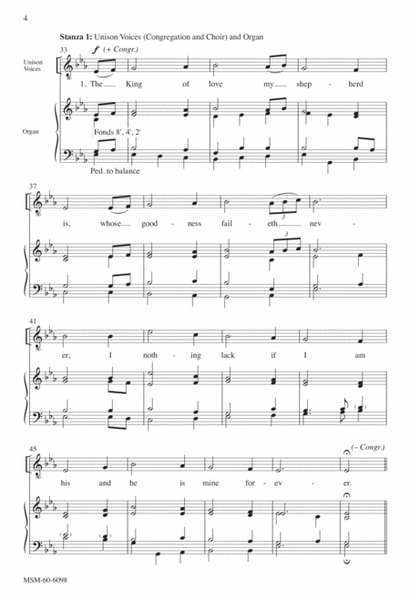 The King of Love My Shepherd Is (Downloadable Choral Score)