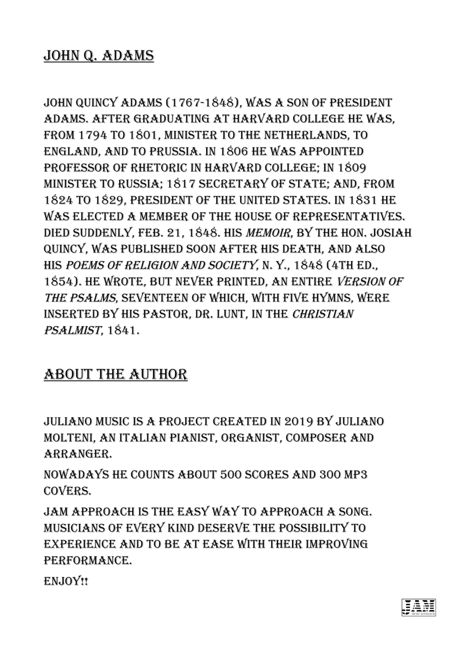THE BEST OF JOHN Q. ADAMS (HYMNS - EASY ORGAN) Organ Solo scores gallery preview page 3