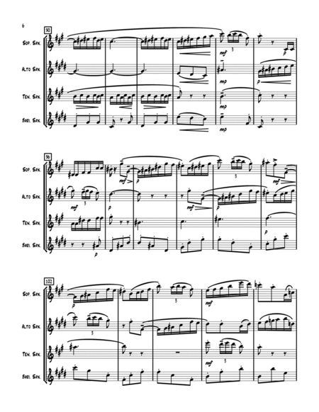 Spanish Dance nr.1 for Sax Quartet(full score and parts) image number null