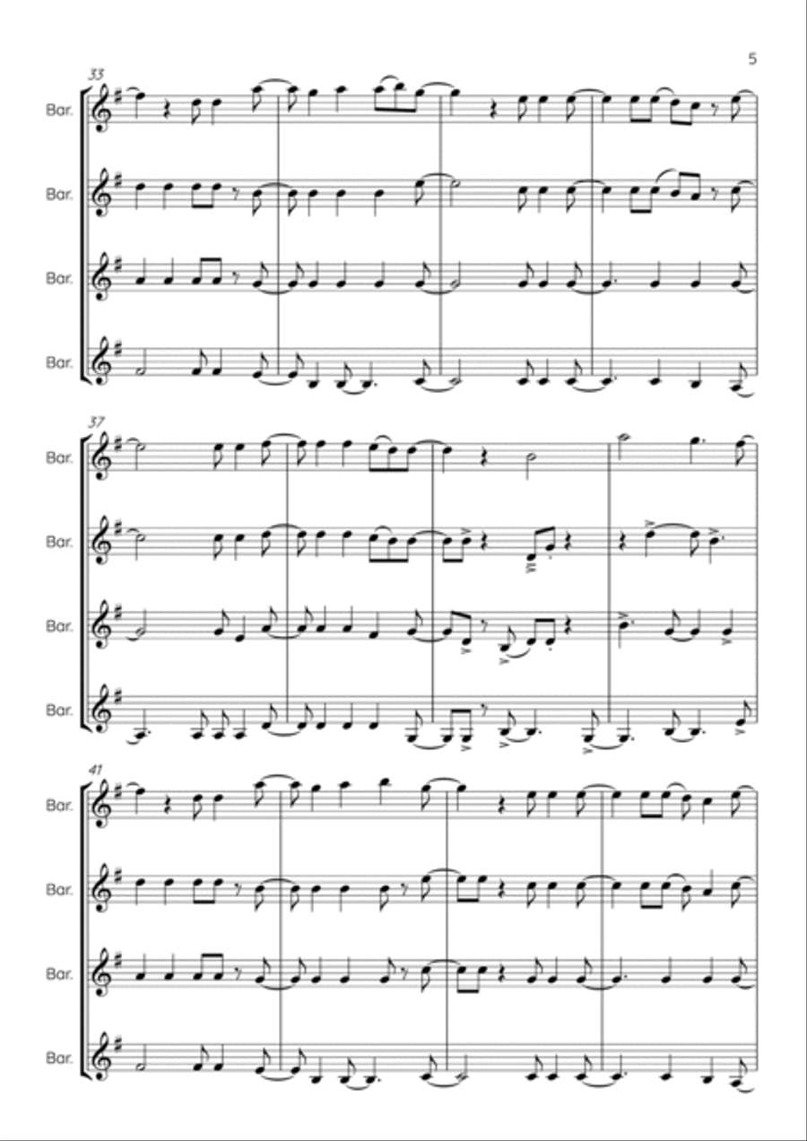 More Than Words Brass Quartet scores gallery preview page 5