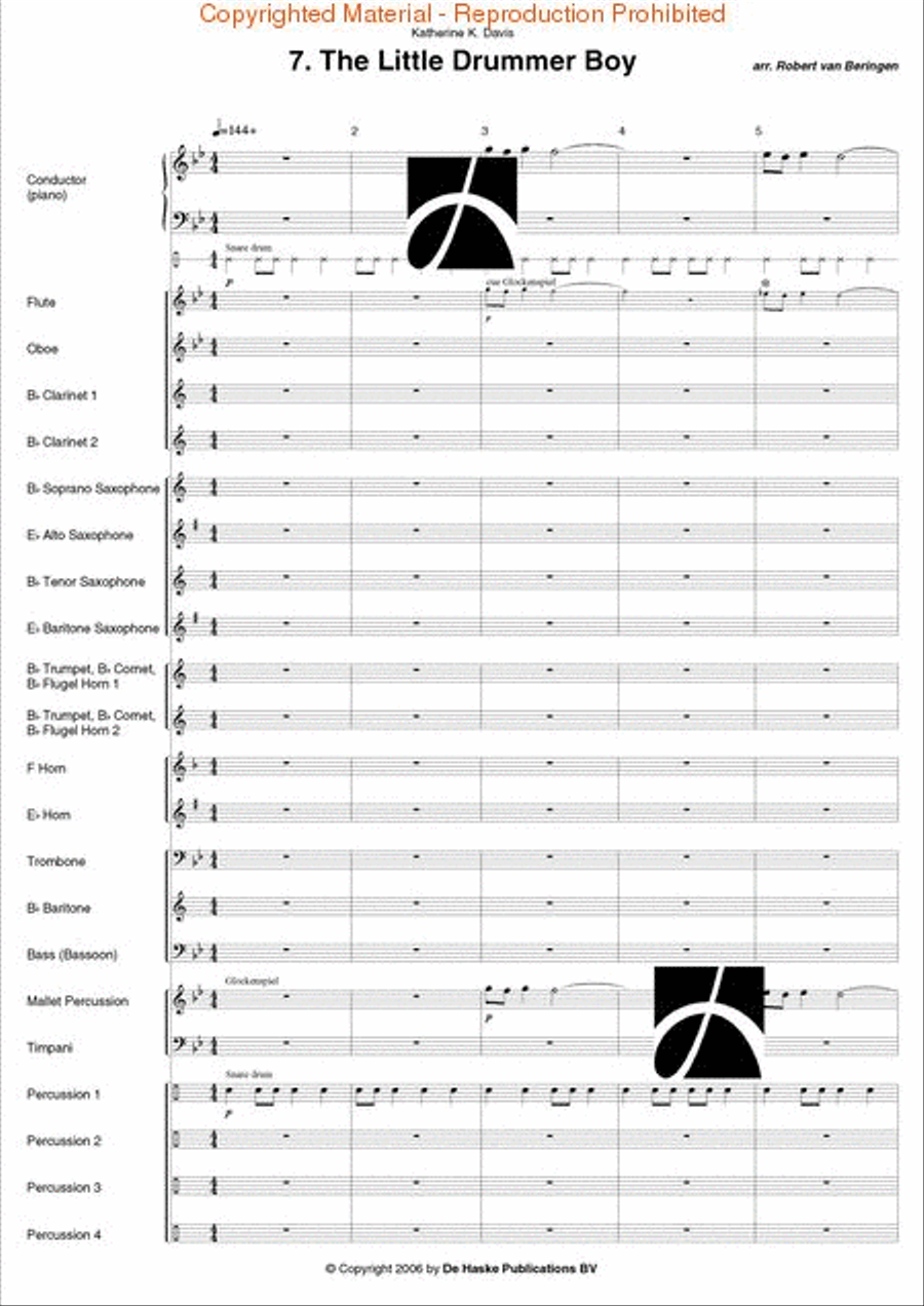 Band Time Christmas Concert Band scores gallery preview page 65