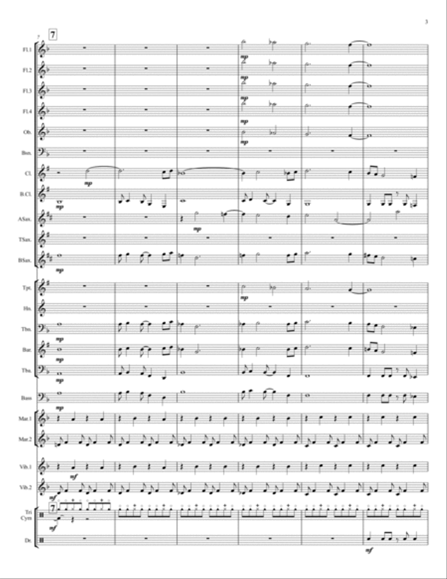 Prelude to a Crowd Prelude to a Crowd Concert Band scores gallery preview page 3