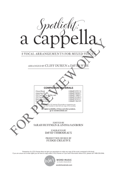 Spotlight: a cappella - Choral Book