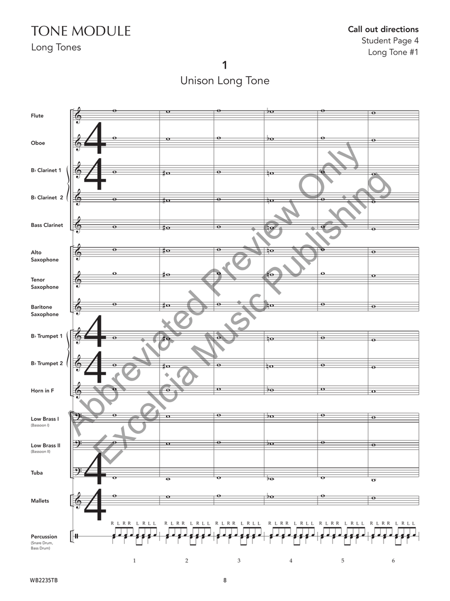 The Complete Warm-Up for Band B-Flat Trumpet scores gallery preview page 9