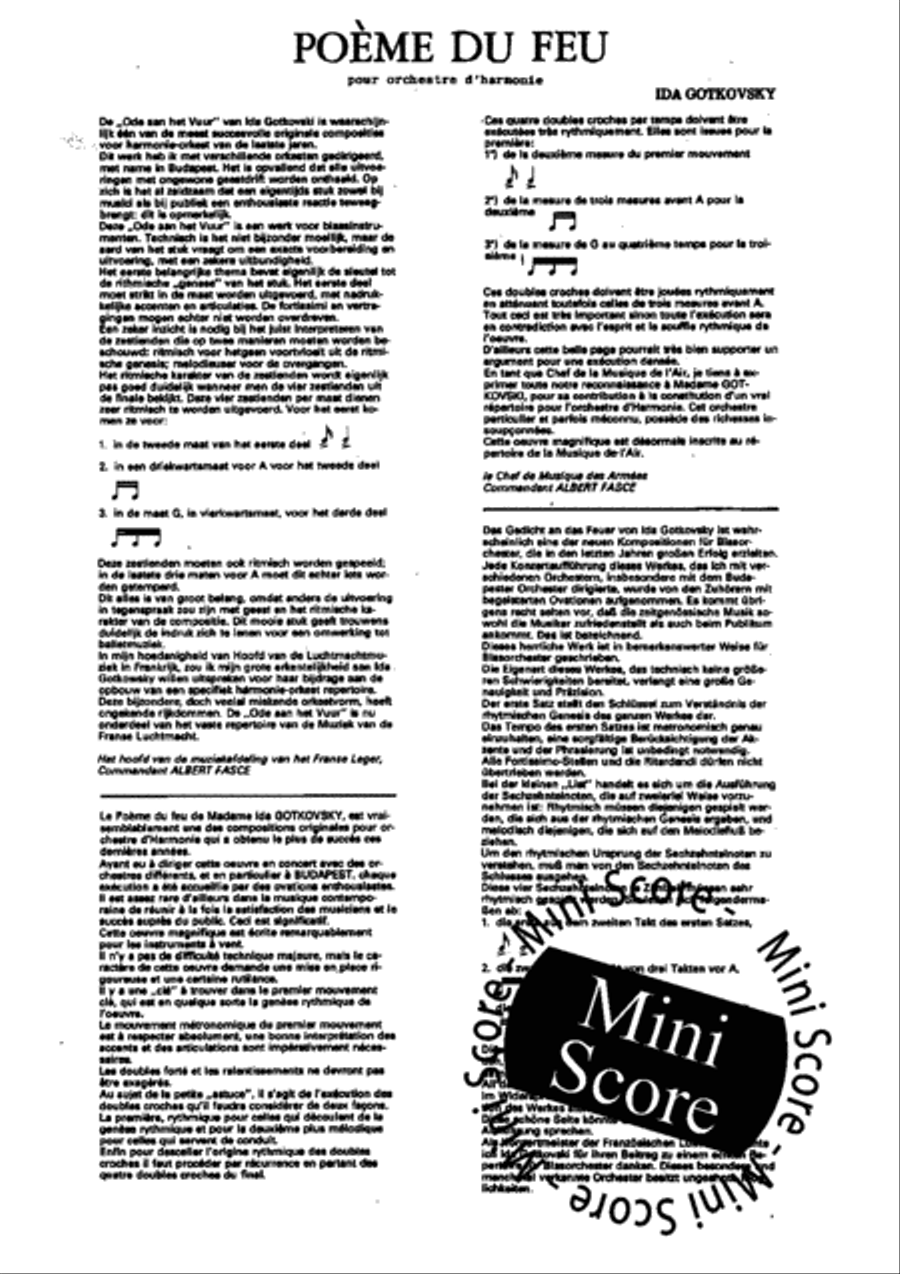 Poeme du Feu Concert Band scores gallery preview page 5