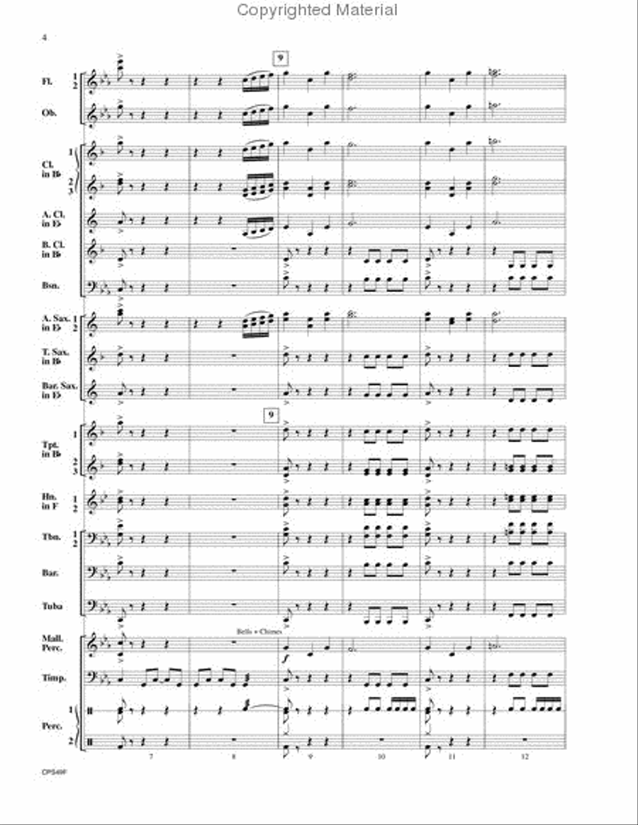 Waves of the Revolution Concert Band scores gallery preview page 3