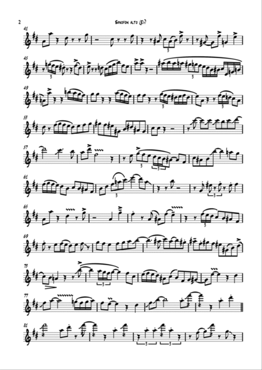 Waltz For Debby Alto Saxophone scores gallery preview page 2
