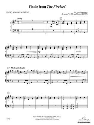 Finale from The Firebird: Piano Accompaniment
