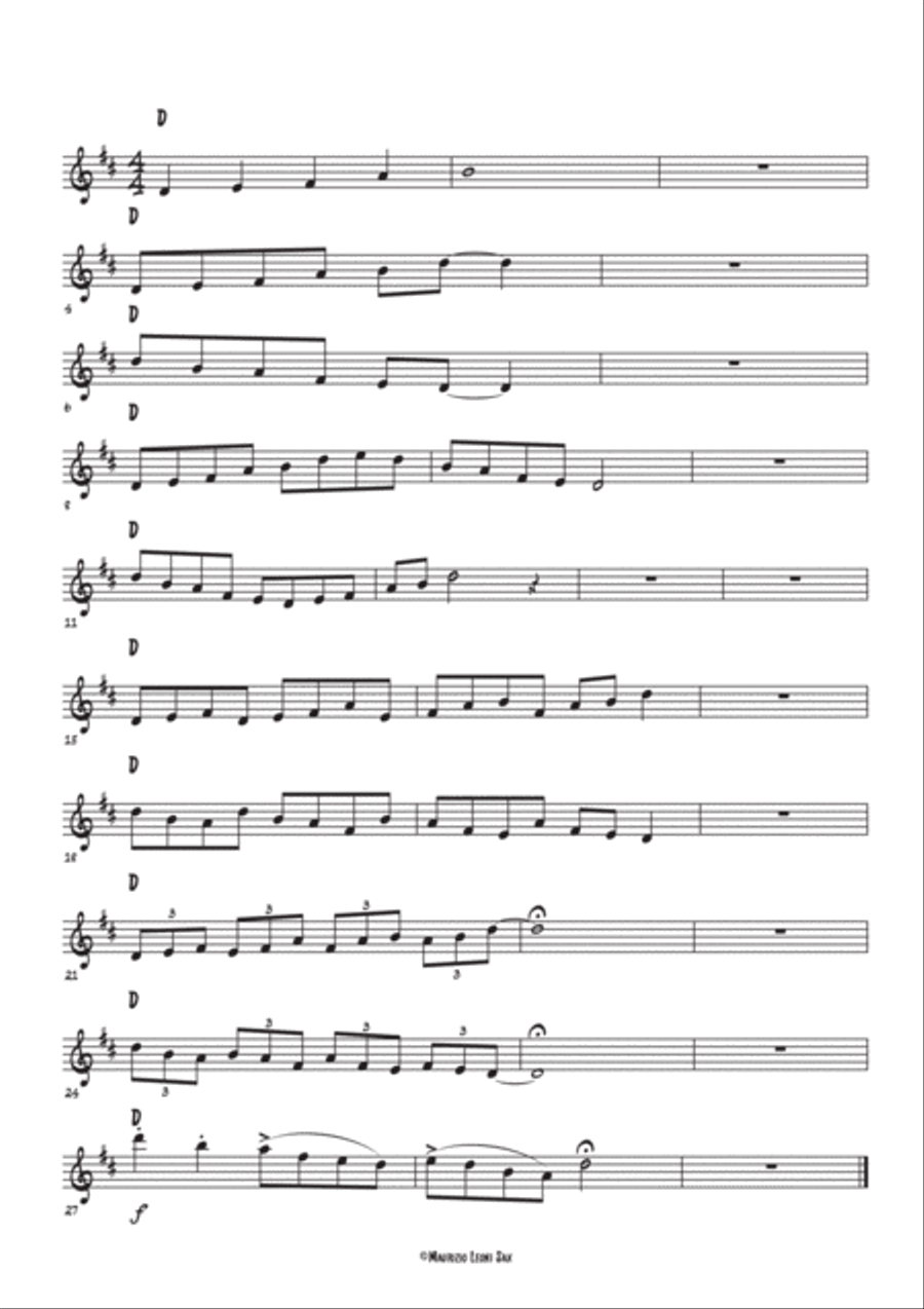 Le Scale Pentatoniche Maggiori Per Tutti i Sassofoni Alto Saxophone scores gallery preview page 4
