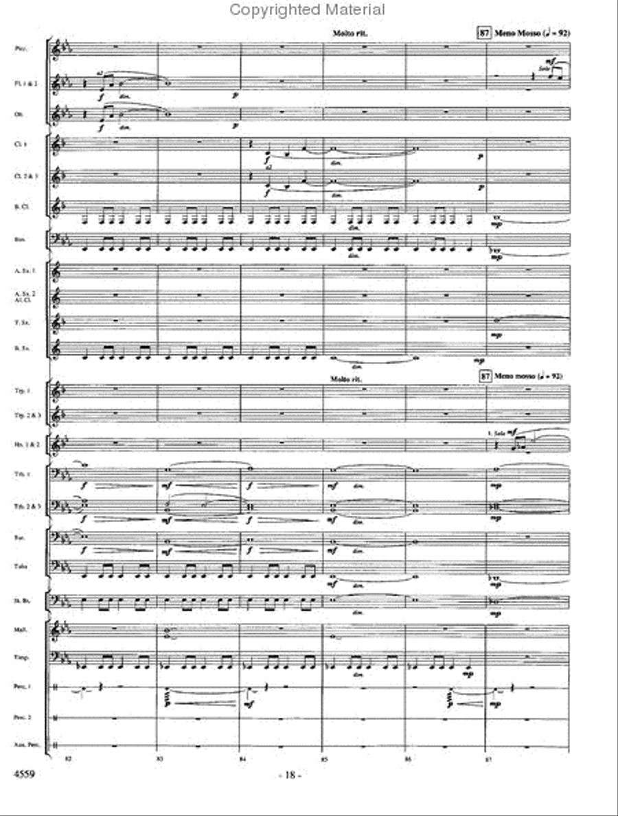 Into the Raging River Into the Raging River Concert Band scores gallery preview page 17