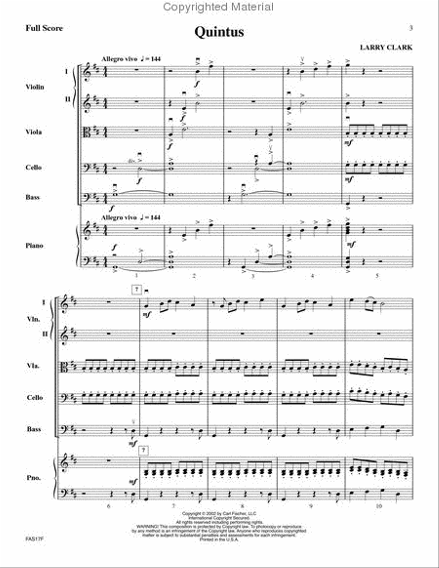 Quintus String Orchestra scores gallery preview page 2