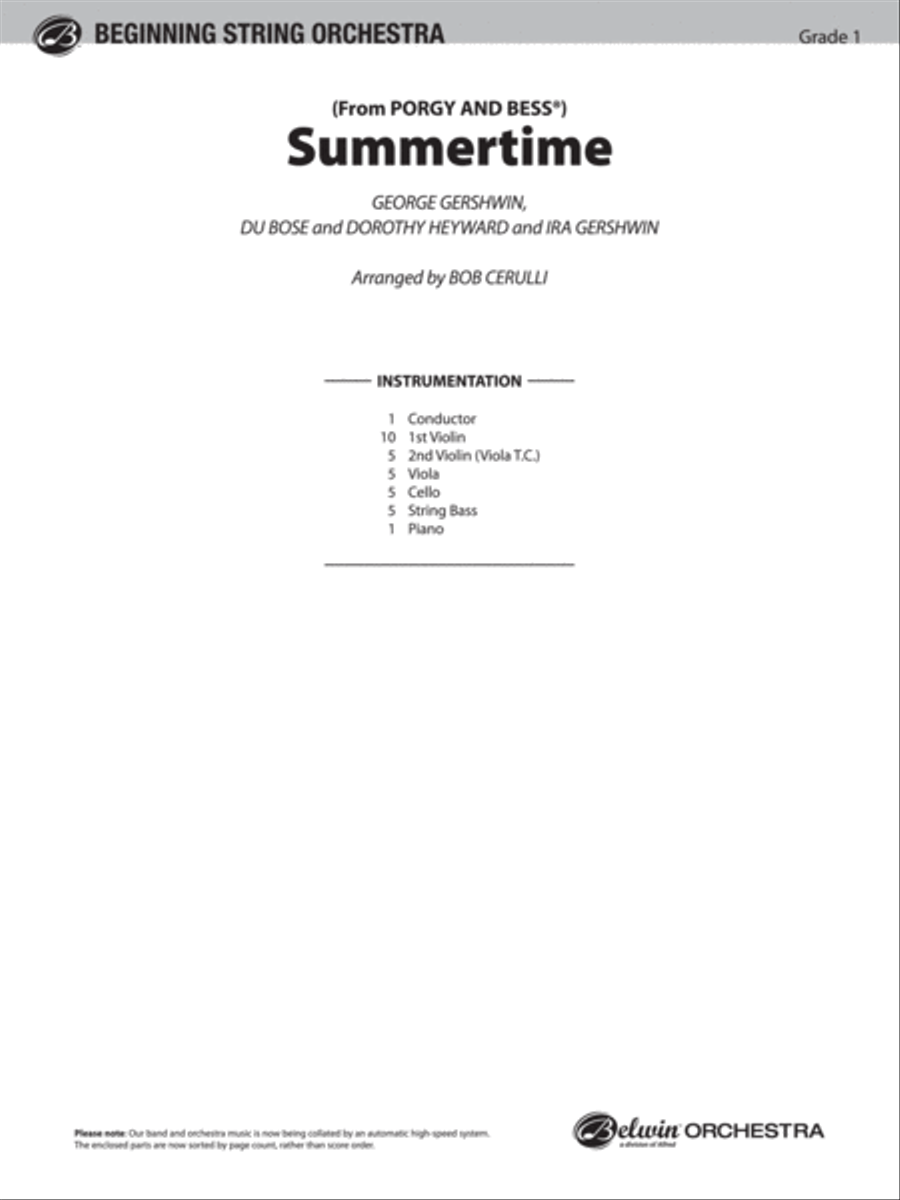 Summertime String Orchestra scores gallery preview page 2
