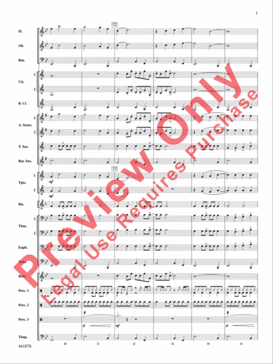 Zeeland Zeeland Concert Band scores gallery preview page 8
