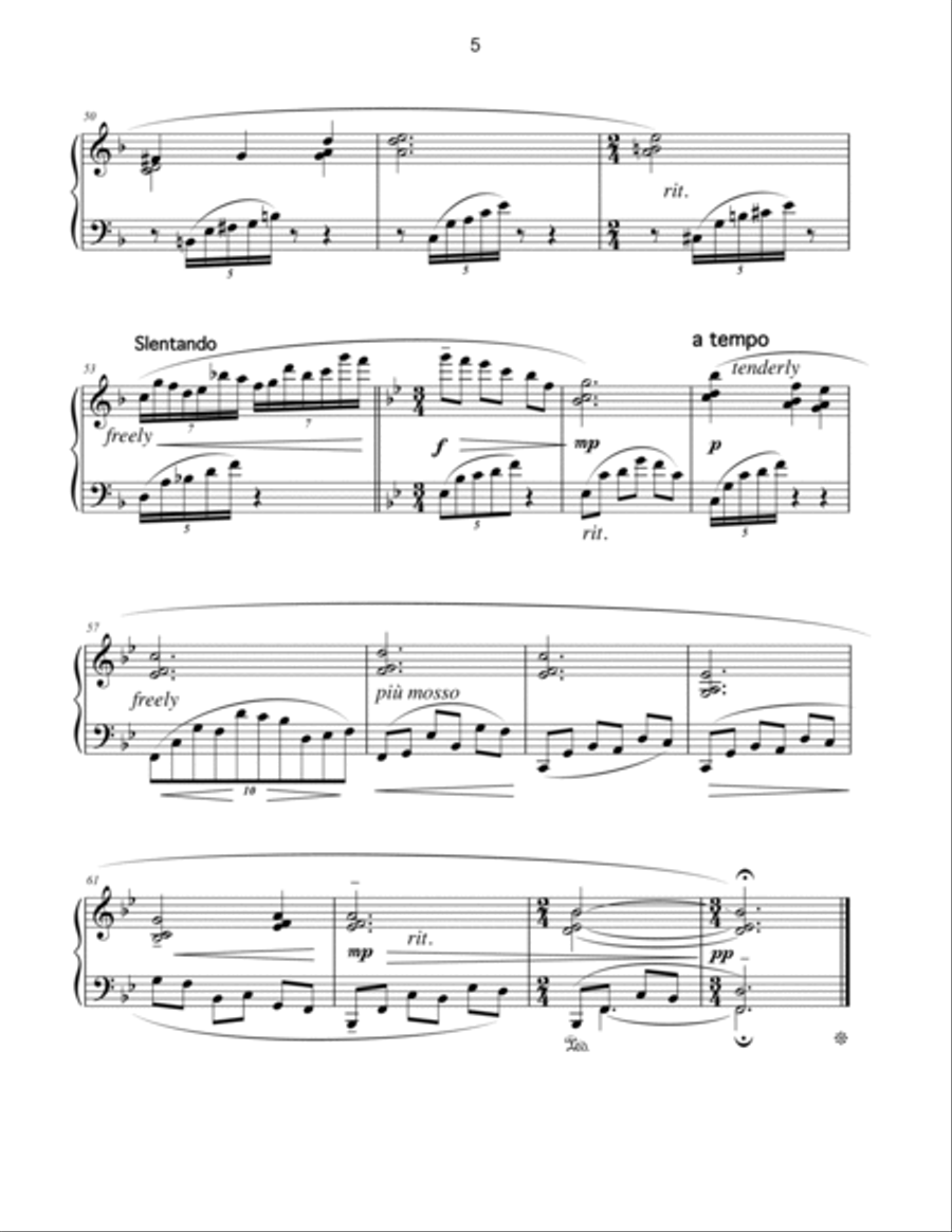 Under The Blue Dome: An American Piano Suite Piano Solo scores gallery preview page 5