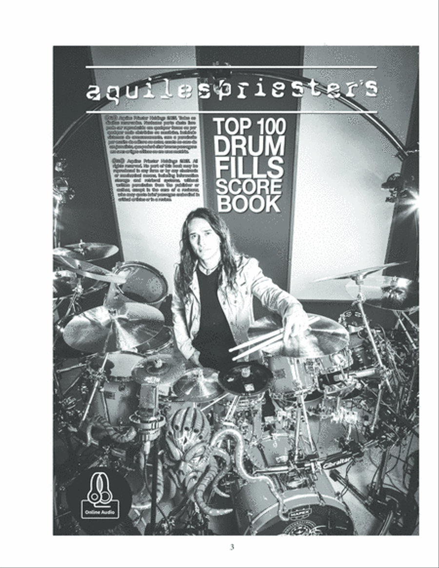Aquiles Priester's Top 100 Drum Fills Score Book Percussion scores gallery preview page 4