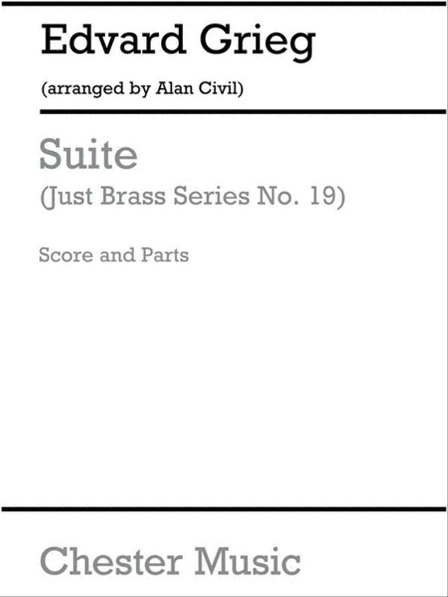 Just Brass 19 Suite Grieg(Arc) Brass Ensemble scores gallery preview page 1
