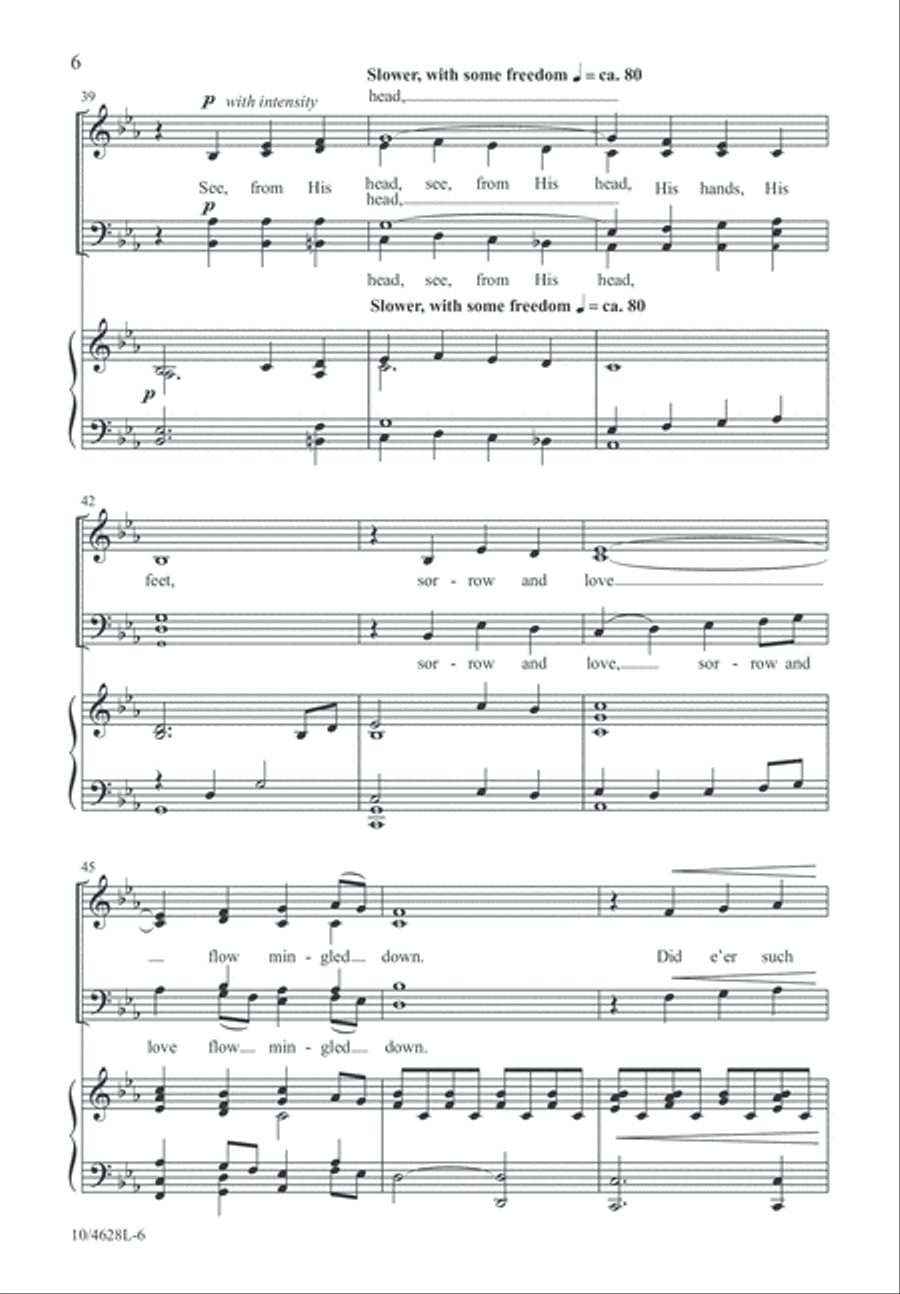 When I Survey the Wondrous Cross 4-Part scores gallery preview page 7