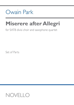 Miserere After Allegri (set Of Parts)