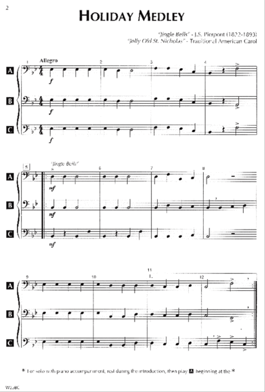 Standard of Excellence: Sounds of the Season-Bassoon/Trombone/Baritone B.C. Concert Band Methods scores gallery preview page 2