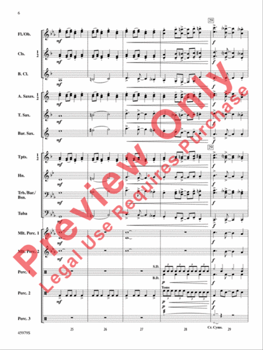 Ring, Ring, Ring! Concert Band scores gallery preview page 7