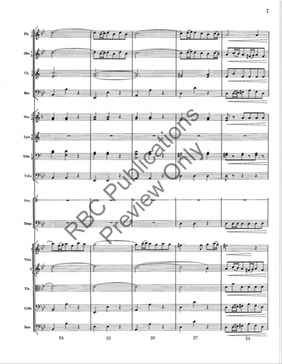 Overture In G Minor Full Orchestra scores gallery preview page 8
