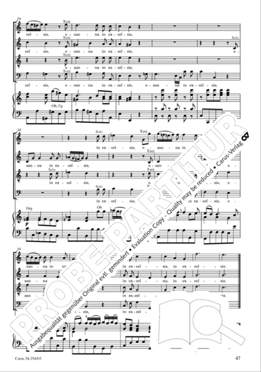 Missa Sancti Hieronymi 4-Part scores gallery preview page 48