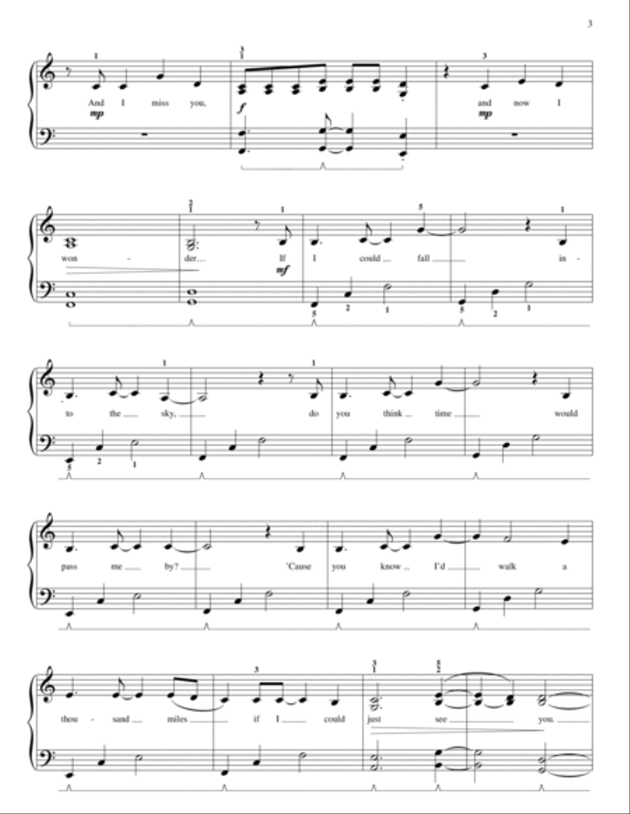 A Thousand Miles Piano Method scores gallery preview page 3