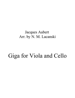 Book cover for Giga for Violin and Viola