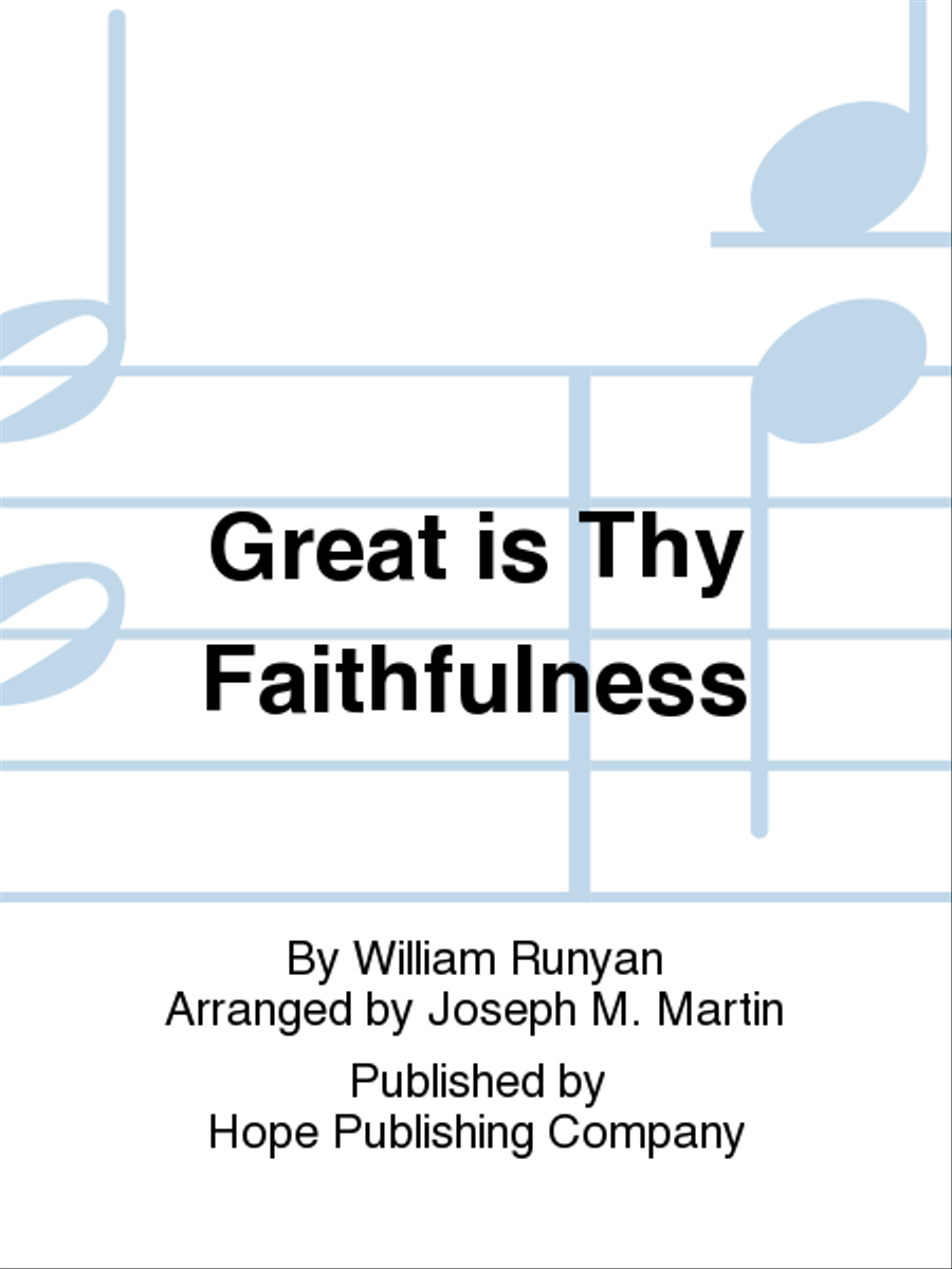 Great Is Thy Faithfulness Choir scores gallery preview page 1