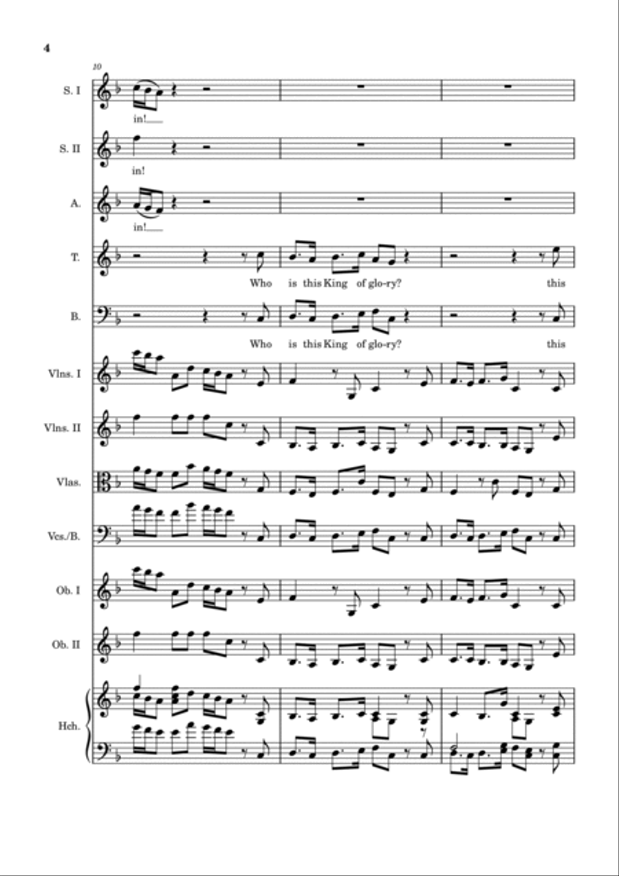 34. Lift Up Your Heads Choir scores gallery preview page 5