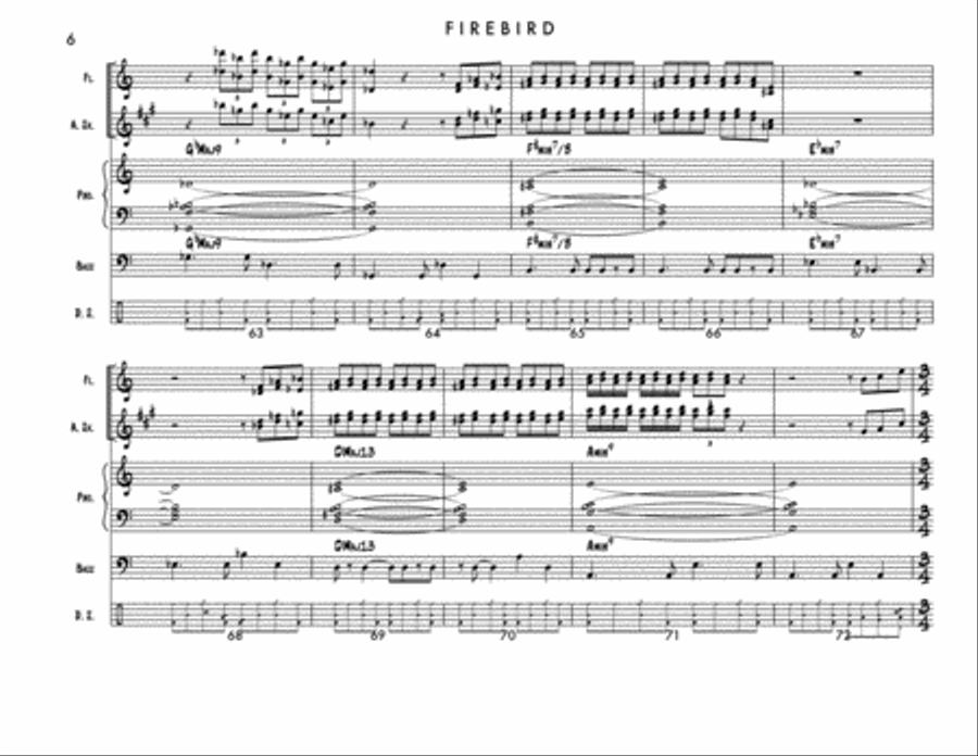 Firebird, BMI Work #17075594 (Full Score) Jazz Ensemble scores gallery preview page 6