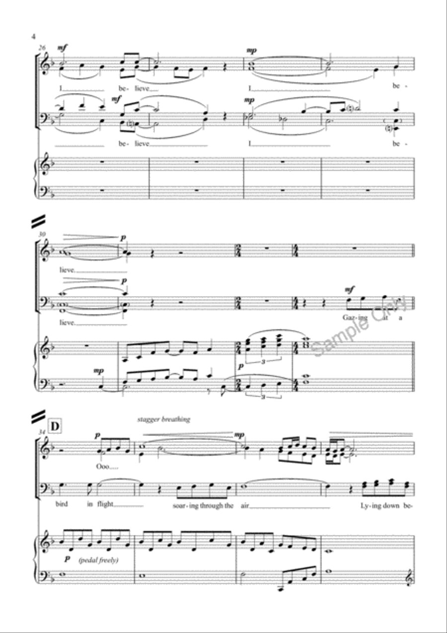 Creation Calls Creation Calls 4-Part scores gallery preview page 4