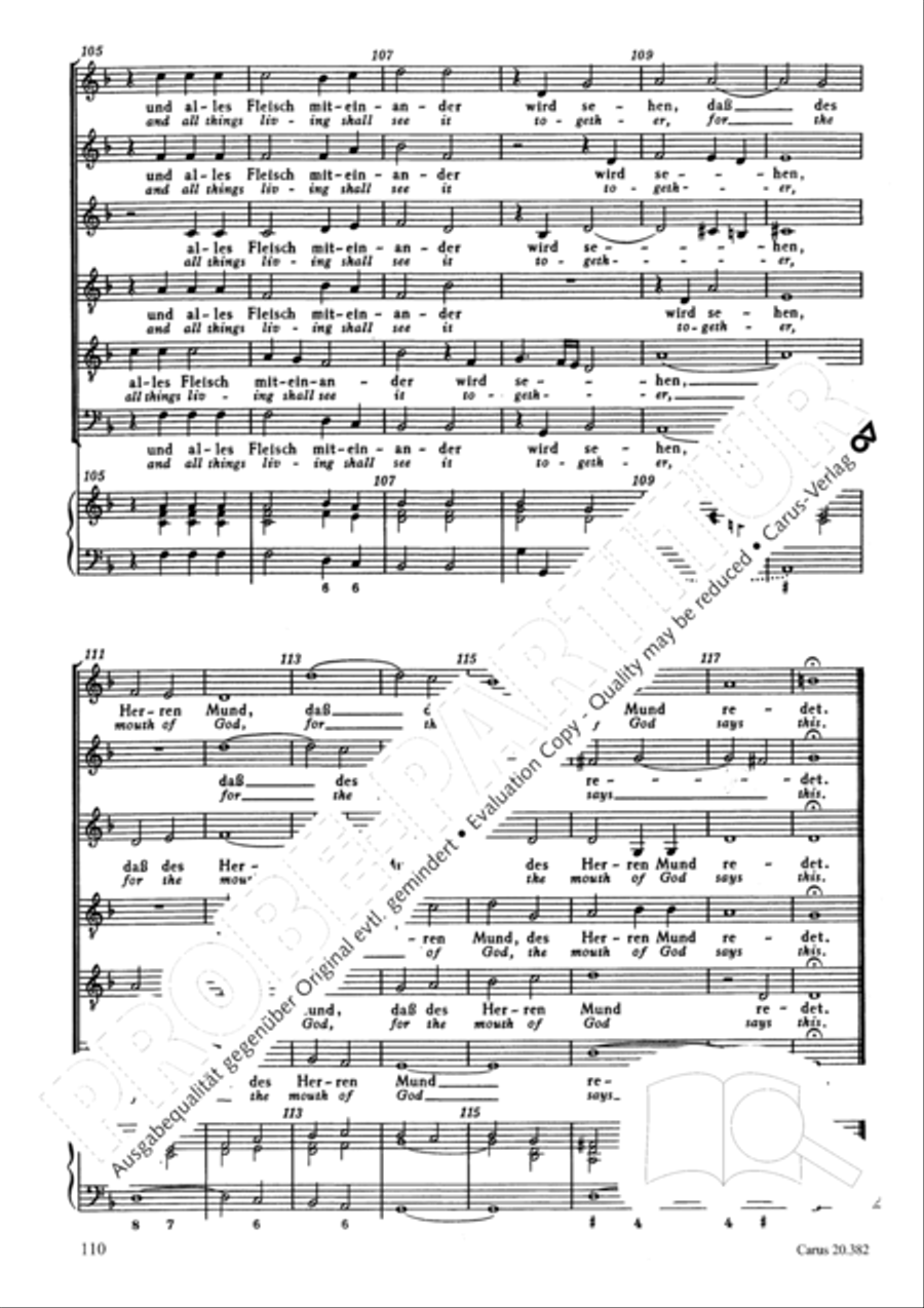 O my people, take heart (Trostet, trostet mein Volk) Choir scores gallery preview page 13