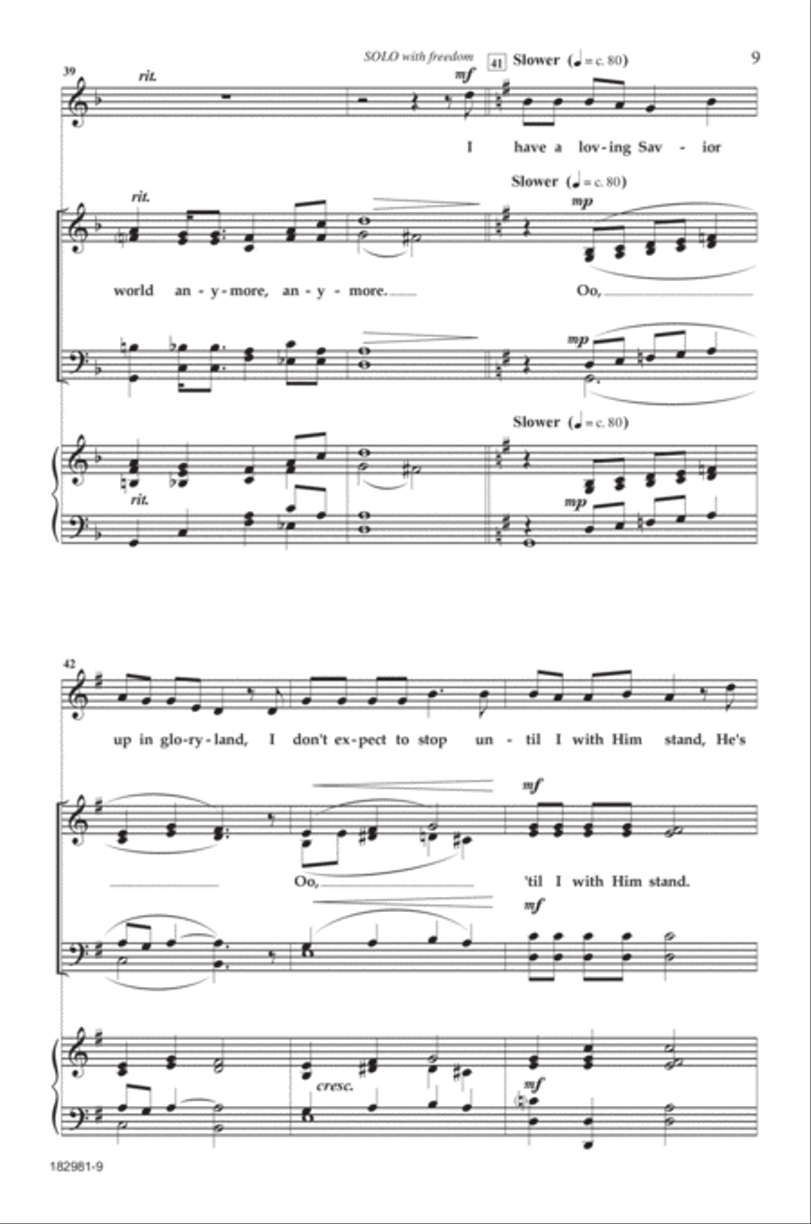 This World Is Not My Home 4-Part scores gallery preview page 8
