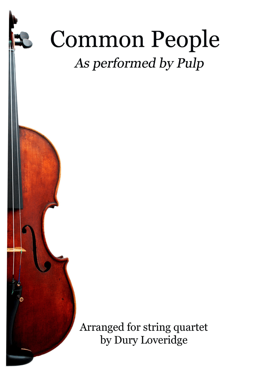 Common People String Quartet scores gallery preview page 1
